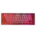 thumbnail image 4 of Gaming Keyboard, Mechanical Keyboard Key Line Separation FN Shortcut Key Ultra Small Suspended High Low Keycap  For Office Orange Beige, 4 of 8