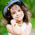 thumbnail image 6 of 8 Sheets Face Temporary Tattoos for Kids, Unicorn Mermaid Face Paint Fake Tattoos for Birthday Party Favors Gift Bags Filler Holiday Makeup Supplies, 6 of 7