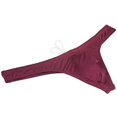 thumbnail image 2 of Men's Nylon Micro Bikini Briefs Breathable Checkered Spandex Underwear with Pouch Sensual Lingerie Tangas Dark Green L, 2 of 3