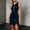 Navy, variant on Dolkfu Fringe Summer&Fall Dresses for Women Western Style Green Crew Neck Sleeveless Mini Bodycon Dresses Suede Retro Solid Dresses Army Green,L