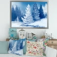 thumbnail image 3 of Designart 'Snow Covered Trees With Dreamlike Spruce Forest' Lake House Framed Art Print, 3 of 4