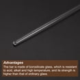 thumbnail image 4 of Unique Bargains 3.3 Borosilicate Glass Stick 5.91' Length 4mm Dia Stir Rod Round for Lab Kitchen Science 10Pcs, 4 of 5