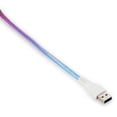 thumbnail image 5 of onn. USB to USB-C Glitter Cable, 6' Cord, Bright Multi-Color, 5 of 5