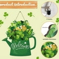 thumbnail image 4 of Fiudx Letrero para Puerta Del Día de San Patricio, Decoración Colgante con Forma de Trébol, Decoración Navideña Verde, Ideal para El Hogar, La Oficina, Fiestas o Tiendas, Uso Interior y Exterior, Tam, 4 of 6