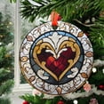 thumbnail image 2 of Regal Heart: Ornament Style Wall or Window Hanging, 2025, Holiday Decoration, Seasonal Keepsake Gift, Unique Collectible, Window Hanging, Home Decor 2025, Holiday Decoration,, 2 of 5