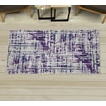 thumbnail image 1 of Grunge Decorative Rug, Abstract Paint Manifold Complicated Mixed and Lines Print Illustration, Quality Carpet for Bedroom Dorm and Living Room, 6 Sizes, Dark Purple, by Ambesonne, 1 of 1