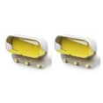 thumbnail image 2 of Cateissary Caja de reloj para gafas de ducha de pared, soporte de joyería transparente, ganchos, collar, organizador de cosméticos, pegatina que no deja No.02 2piezas Cateissary CBP182407, 2 of 5