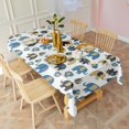 thumbnail image 3 of White Elephant Pattern Rectangle Tablecloth 60"x120",Waterproof Polyester Rectangle Table Cloth, Wipeable Spillproof Polyester Tablecloth for Dining, Camping, Indoor and Outdoor, 3 of 6