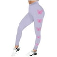 thumbnail image 3 of QHFBli Cancer Awareness Leggings for Women Lifting Pink Ribbon Leggings High Waisted Athletic Yoga Pants, 3 of 4