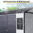 thumbnail image 2 of Zateety Outdoor Storage Shed 8x6ft Resin Waterproof Shed with Floor, 2 Windows & Lockable Door for Garden Patio Backyard, Black & White, 2 of 7