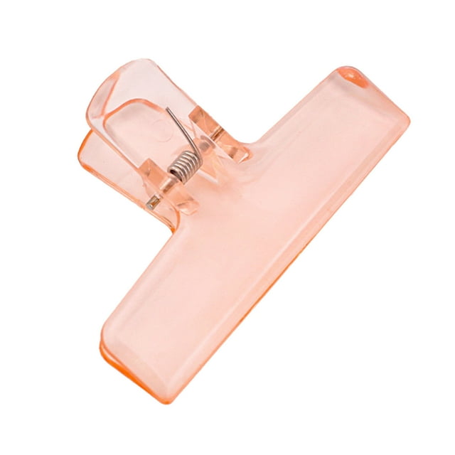 Transparent Dovetail Clip Plastic Document Paper Clip Office Binder Clip Small Bills Organizer File Organizing Long Tail Grip Orange Color Free Size Orange
