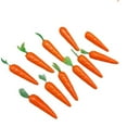 thumbnail image 6 of Desktop Dress Up, Ongmies Set of 10 Easter Carrot Ornaments – Artificial Foam Carrots, Realistic Design for Festive Easter Decorations, Orange, 6 of 9