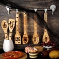 thumbnail image 2 of 6 Pieces Halloween Bamboo Utensils Halloween Bamboo Cooking Utensils Bamboo Spoon Kitchen Utensils Serving Bamboo Utensils Bamboo Cutlery Set for Halloween Cooking Kitchen, 2 of 7