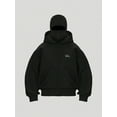 thumbnail image 4 of EMMIOL Men's Y2K Street Double Hat Oversized Hoodie Black Full Face Mask Zip Hoodie with Embroidery, 4 of 8