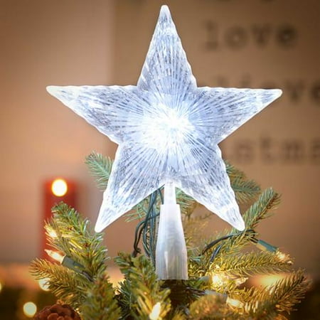 Sterling, Inc. 10 Inch Crystal Star LED Christmas Tree Topper With Sterling, Inc. 10 inch Crystal Star LED Christmas Tree Topper with 10 Lights - Walmart.com - Sterling, Inc. 10 Inch Crystal Star LED Christmas Tree Topper With