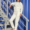 thumbnail image 6 of Hooded Loose Fit Sweatshirt & Joggers (XL, LeopardBeige), 6 of 9