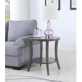 thumbnail image 4 of Gray Oval Shelf End Table with Wide Display Space - Perth, 4 of 7
