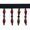 Multi Colors, variant on Expo Int'L 5 Yards Of 1 7/8" Beaded Fringe Trim