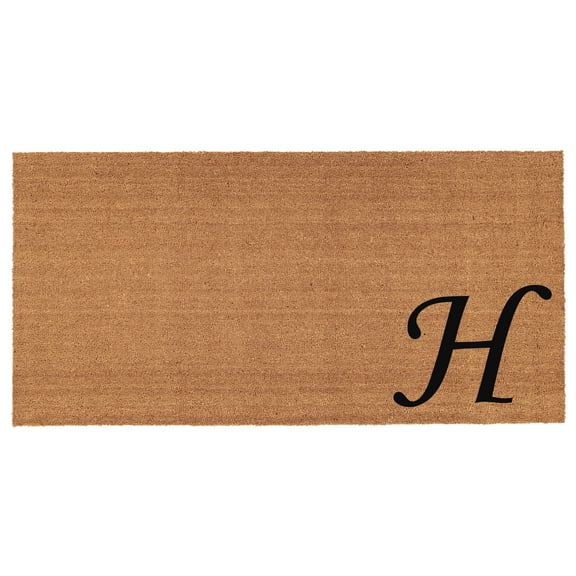 Urban Chic Monogram Doormat, 30" x 48" (Letter H)