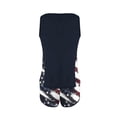 thumbnail image 5 of Pounoo Patriotic Two Piece Swimsuits Women American Flag Print Sleeveless Tops High Waisted Shorts Tankini Sets Beach Wear Gift, 5 of 7