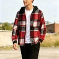 thumbnail image 7 of yillto Boys Plaid Jackets Flannel Hoodies Fall Fashion Long Sleeve Zip up Jacket Coat for Kids 5-15 Years, 7 of 7