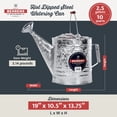 thumbnail image 2 of Behrens 2.5 Gallon Weatherproof Hot Dipped Steel Watering Can with Handles, 2 of 6