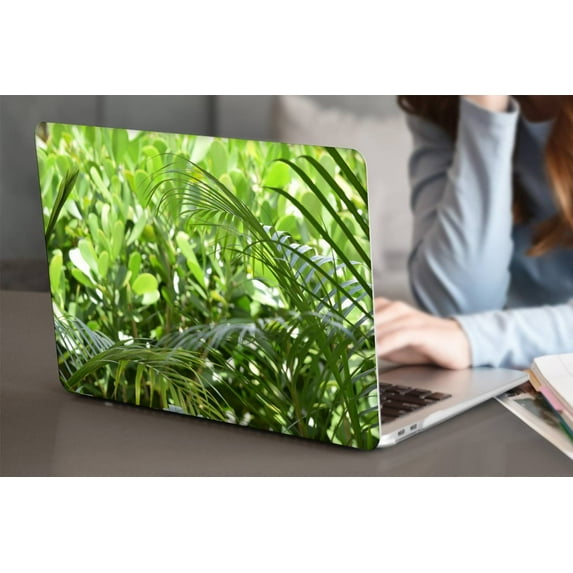 KSK KAISHEK Hard Shell Case Cover for MacBook Pro 14 inchs with Touch ID Type C + Black Keyboard Cover Model: A2779 M2 & A2442 M1 (Plants series 0178)