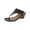 Black/Smooth, variant on Womens All Dres Slingback Open Toe Wedge Sandals