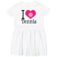 thumbnail image 3 of Inktastic Tennis Player I Love Tennis Girls Toddler Dress, 3 of 5