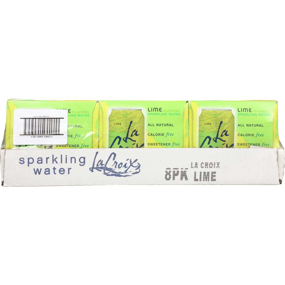 LaCroix Natural Lime Sparkling Water, 12 Fluid Ounce - 8 Count per pack -- 3 packs per Case.