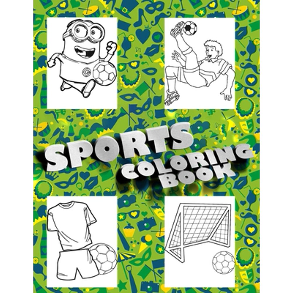 Sports Coloring Book Smart Coloring Book For Kids, Football, Baseball