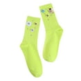 thumbnail image 3 of Vedolay Crew Socks For Women No Show Socks Women Cotton Sock Crew Socks for Women Anti-slid Casual Cotton Socks Invisible Liner Ankle Socks for Women,Green One Size, 3 of 3