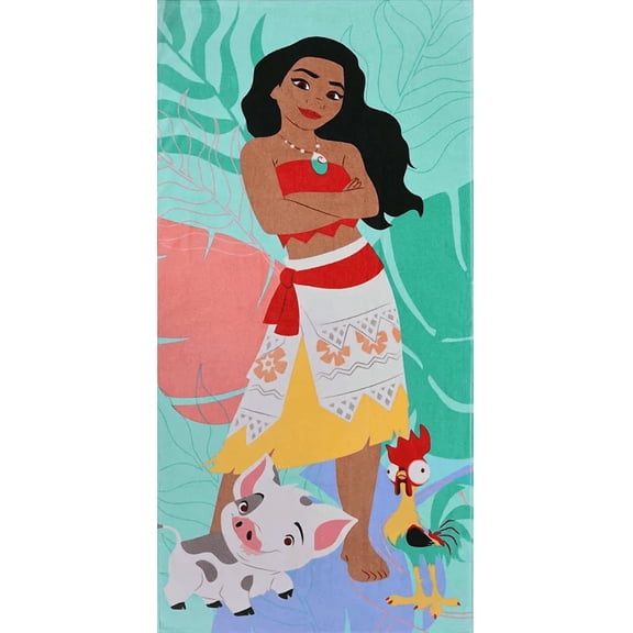 Kids Disney's Moana Pua & Hei-hei Beach Towel
