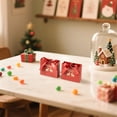 thumbnail image 6 of 10 Pieces Christmas Gift Bags Reusable Craft Paper Red Green Xmas Theme Boxes Great for Xmas Party Supplies Candies Cookies Bundle Gift Wrapping Boxes Bulk, 6 of 9