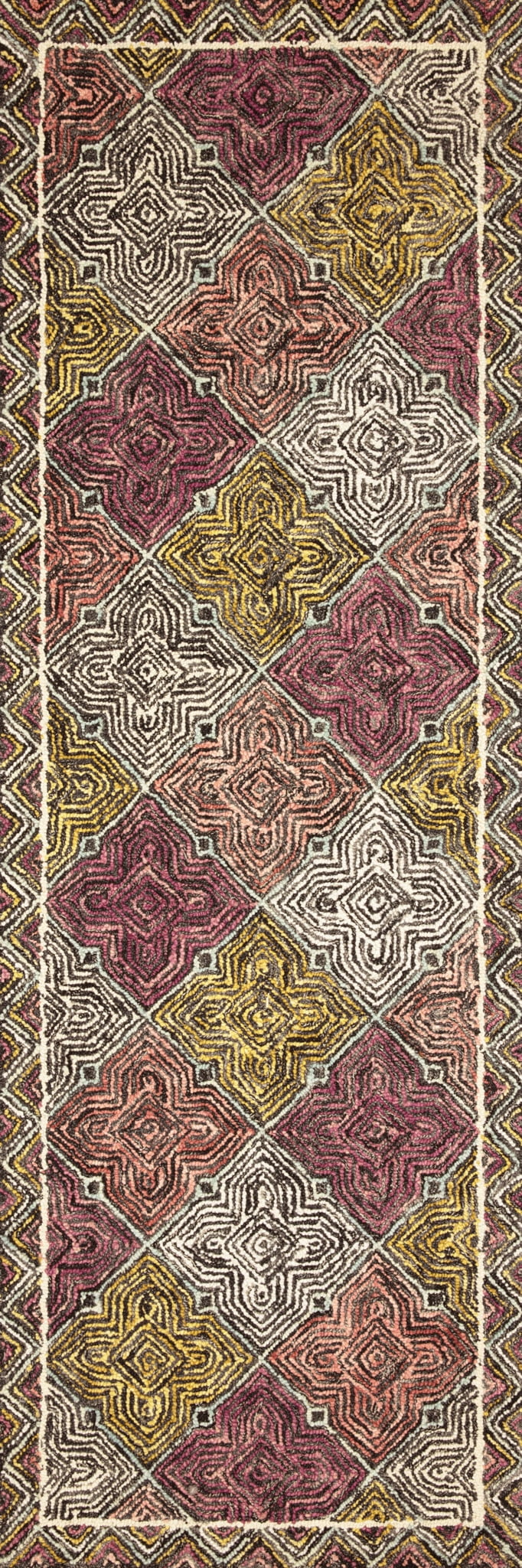 Loloi Spectrum Geometric Charcoal / Multi Area Rug