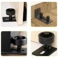 thumbnail image 3 of Heavy Duty Sliding Barn Door Floor Guide, Quiet &amp; Smooth Slide, Double Wheel Sliding Door Roller Guide for Enhanced Stability &amp; Seamless Operation (2 Pieces), 3 of 5