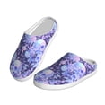 thumbnail image 2 of Kdxio flower crystal Skull Women's Men's Slippers Plush Slip-On House Slipper for Winter Indoor Soft Cushion Non-slip Fluffy Slides Slippers-46/47, 2 of 7