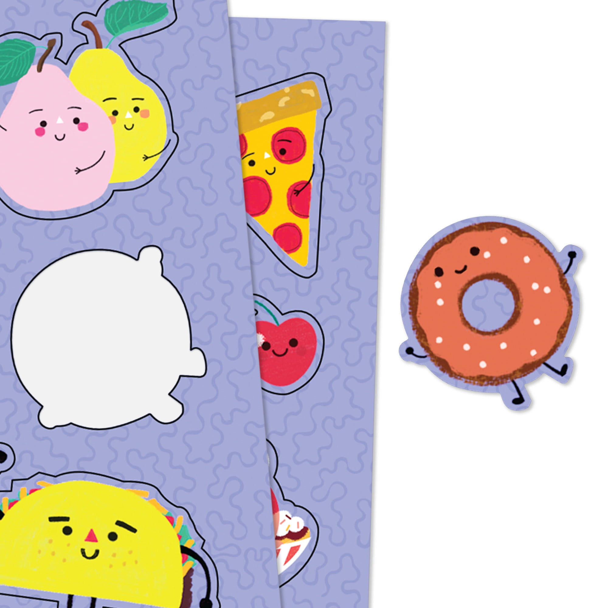 Hallmark Stickers (Fun Foods), 4 Sheets