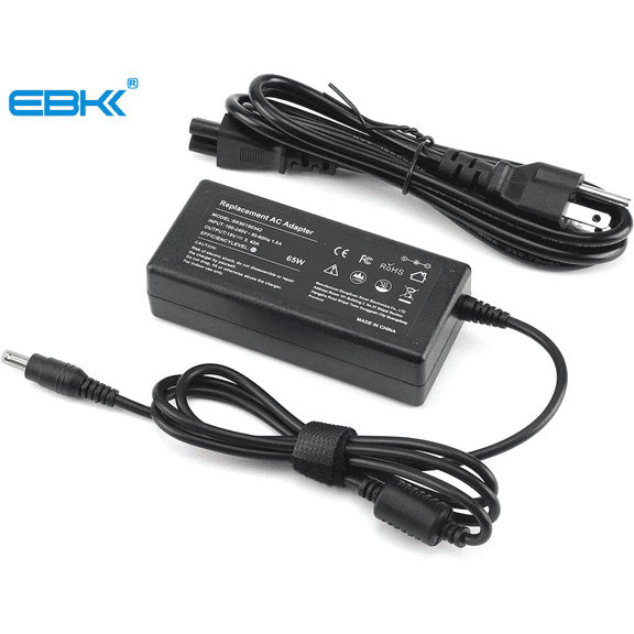 19V 3.42A 65W Laptop Charger Adapter for Acer Aspire E15 E5-575 V5 V7 V3 R3 R7 S3 E1 M5 F5 F15 Series 5517 5250 5253 5336 5349 5532 5534 5552 5560 5733 5742 5750 6423 7560 Laptop Adapter Supply Cord