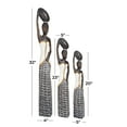 thumbnail image 3 of 32", 23", 20"H Brown Wood Standing African Woman Sculpture with Baskets on Their Heads, by DecMode (3 Count), 3 of 8