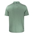 thumbnail image 3 of Men's Cutter & Buck Green NDSU Bison Vintage Forge Eco Double Stripe Tri-Blend  Polo, 3 of 3