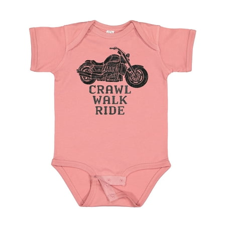 

Inktastic Crawl Walk Ride Motorcycle Gift Baby Boy or Baby Girl Bodysuit