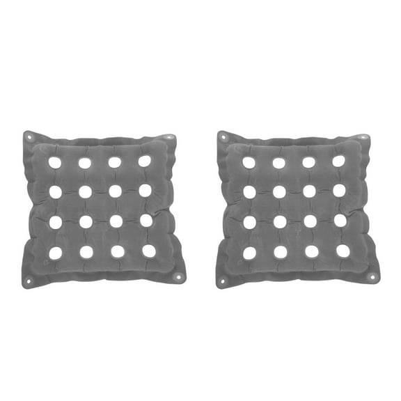 HEMOTON OUNONA 2pcs Portable Inflatable Seat Cushion Breathable Wheelchair Cushion for Office Chair Car Airplane Long Flights and Pressure Relief