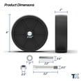 thumbnail image 5 of TOWKING 1200lbs 6inch Boat Trailer Jack Wheel, Wheel Replacement for Jack, 5 of 7