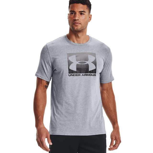 Under Armour - Camiseta Deporte para Hombre (Negro, Gris Grafito)