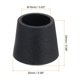 thumbnail image 2 of Uxcell 28Pcs Tapas de patas de silla, tapas de extremo de pies de PVC antideslizantes de 5/8" cubiertas, protectores de piso de patas de silla en arco, negro, 2 of 7