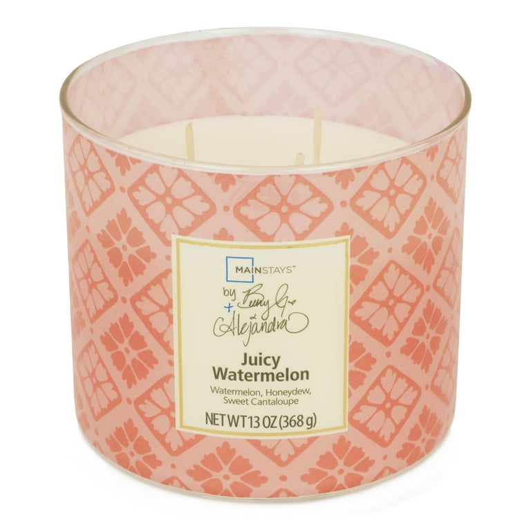 Mainstays by Becky G. & Alejandra 3-Wick Juicy Watermelon Candle