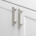 thumbnail image 3 of GlideRite 3.75 in  Screw Center Solid Steel Knurled Euro Bar Pull (Pack of 25) - Satin Nickel, 3 of 3