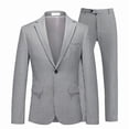 thumbnail image 5 of HBDesign Men's 2 Piece Seersucker Suit Set Lightweight Breathable Striped Blazer Pants for Business Casual Wedding Daily Wear Multiple Colors, 5 of 8