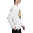 thumbnail image 4 of Minions Men'S T-Shirt Basic Cotton Crew Neck Long Sleeve Shirts Print Cool Graphic Tees Medium, 4 of 5